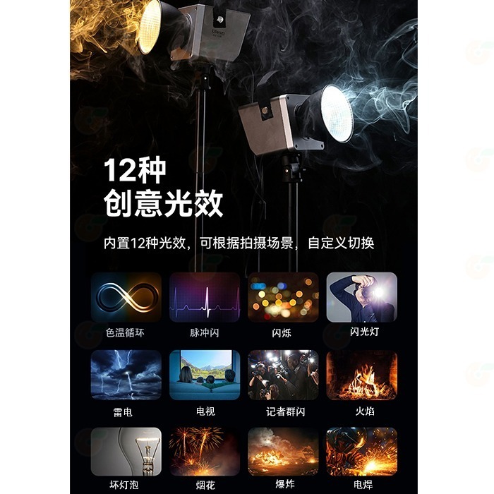 Ulanzi LT005 60W COB 美規雙色溫影視持續燈 公司貨 迷你保榮卡口 多功能 攝影棚補光燈-細節圖6