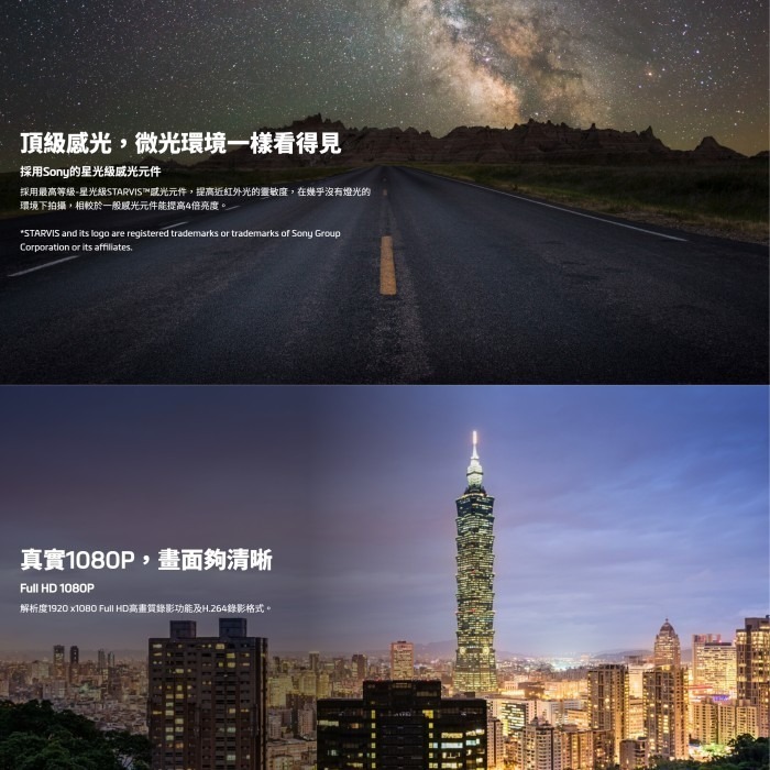 Mio MiVue C595W C595WDs 前後雙鏡頭 行車紀錄器 公司貨 Sony星光級 分離式 含螢幕 同步錄影-細節圖2