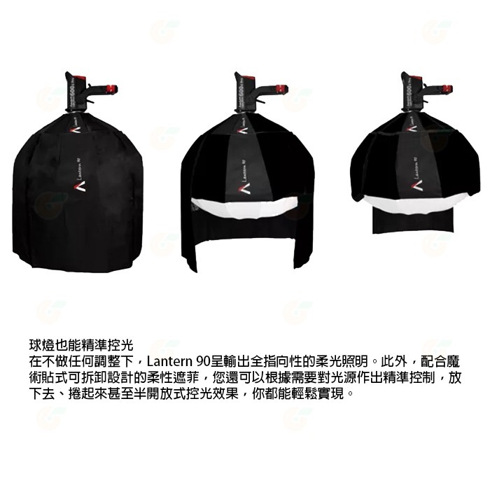 含遮光裙邊 Aputure Lantern 90 燈籠球柔光罩 公司貨 90cm 柔光箱 柔光球 保榮卡口 攝影棚-細節圖4