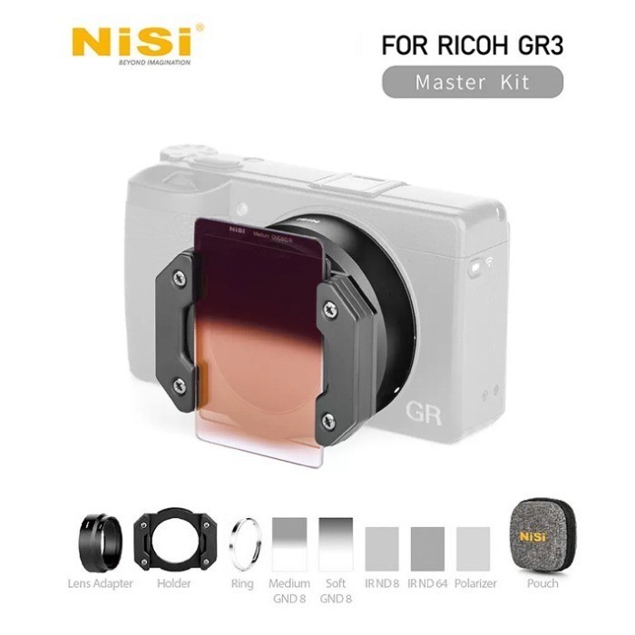 耐司 NISI 理光 RICOH GR3 GR3X 濾鏡支架套裝 GR III IIIx 含濾鏡包 漸變 減光 偏光鏡-細節圖2