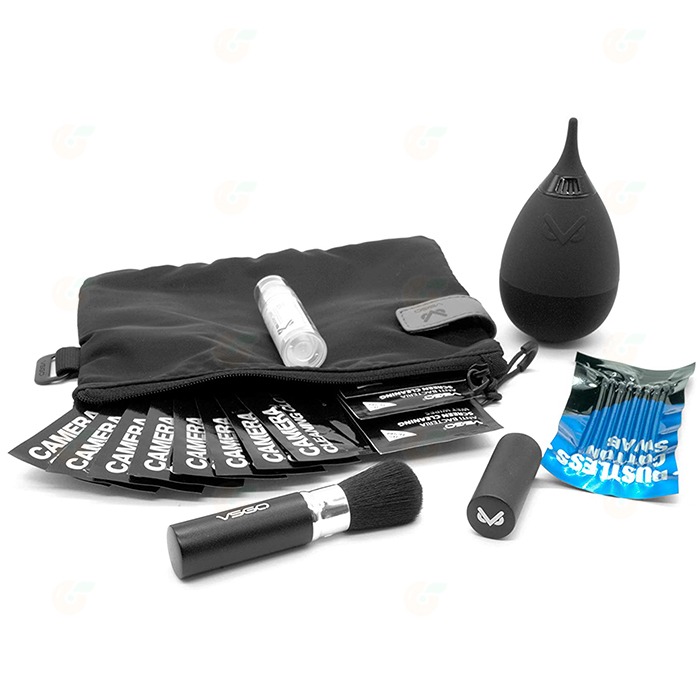 VSGO VS-A2E 專業鏡頭清潔套組 公司貨 內含 不倒翁吹球 毛刷 清潔布 濕巾 棉籤 收納袋 清潔組 便攜-細節圖3