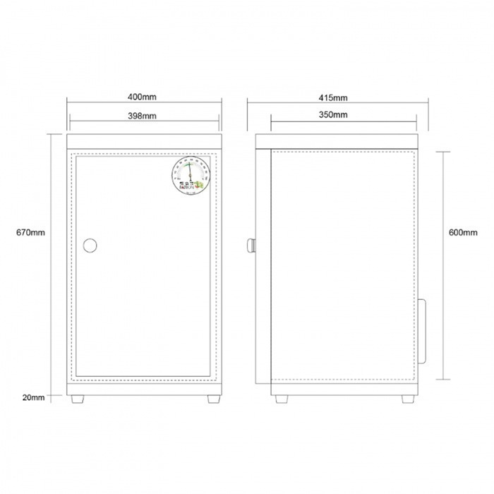 送好禮 寶藏閣 PATRON GH-86 GH-86P 指針式電子 小型 防潮箱 86公升 5年保固 適用相機 台灣製-細節圖11