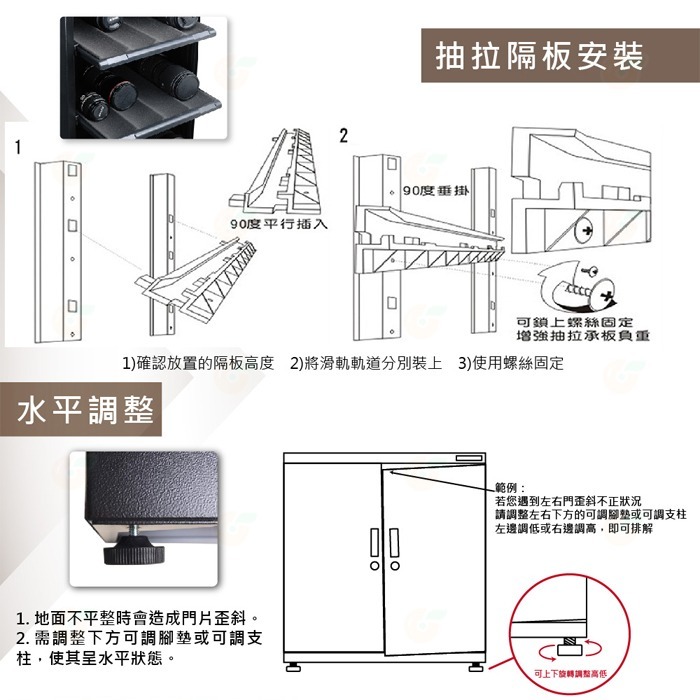 寶藏閣 PATRON GH-120 指針式電子防潮箱 115公升 5年保固 適用相機 攝影器材 食物.等-細節圖5