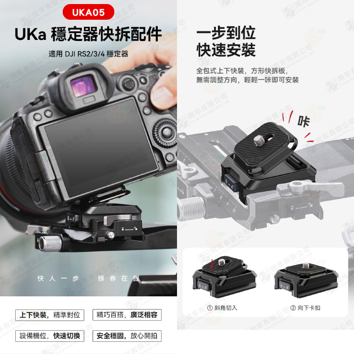 Ulanzi Uka01 Uka02 Uka03 Uka05 快拆系統 快裝雲台 快拆板 底座 上蓋 F38 阿卡-細節圖5