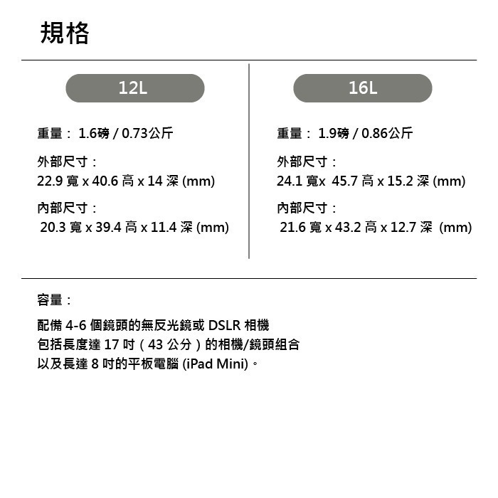 TENBA Solstice v2 636-430 636-432 二代 12L 16L 極至斜背包 相機包 公司貨-細節圖7