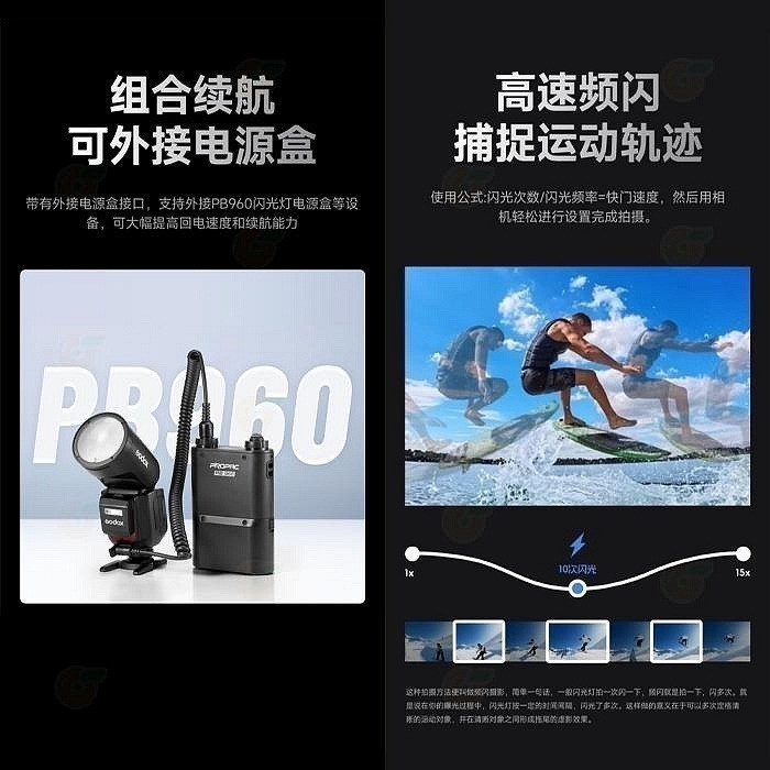 神牛 Godox V1Pro TTL 圓燈頭閃光燈 Canon Nikon SONY 富士 V1 Pro 機頂閃燈-細節圖4