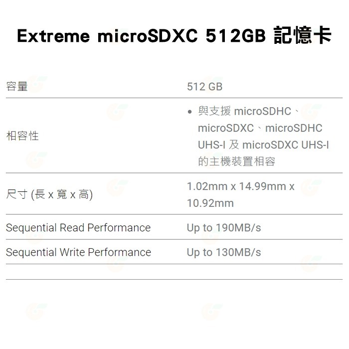 送記憶卡袋 SanDisk Extreme microSDXC 512G 512GB 190MB/s A2記憶卡公司貨-細節圖3