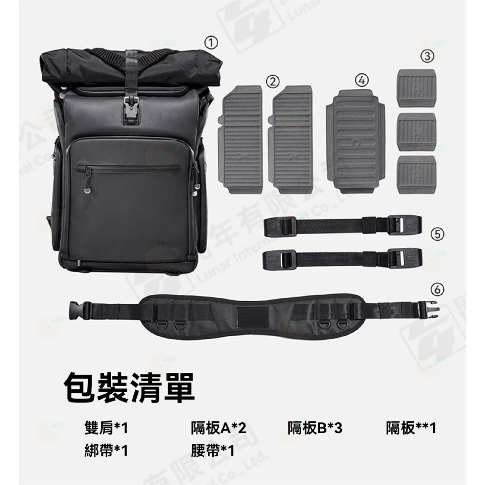 🧭 Ulanzi B001 BT01 短途旅行系列 雙肩包 相機包 公司貨 後背包 可擴充 25~36L 防潑耐磨-細節圖8