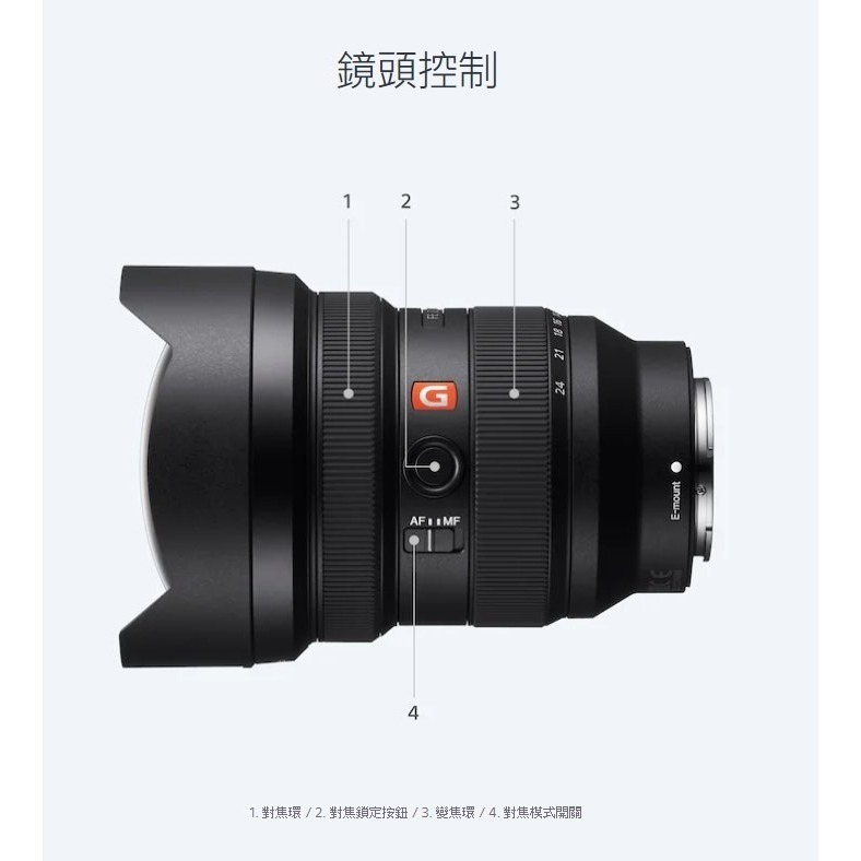 SONY SEL1224GM FE 12-24 mm F2.8 GM 全片幅超廣角變焦鏡頭 12-24 公司貨-細節圖7