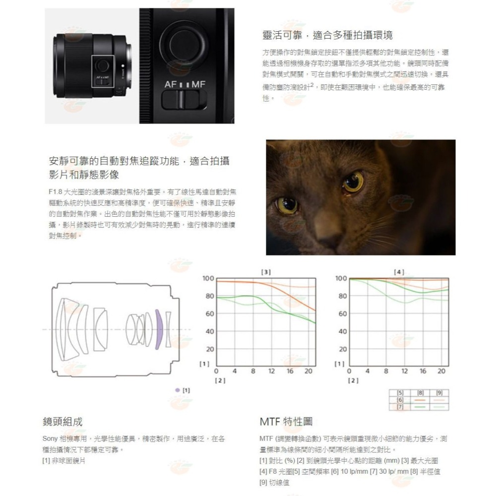 SONY SEL35F18F FE 35mm F1.8 全片幅 E 焦大光圈鏡頭 台灣索尼公司貨-細節圖4