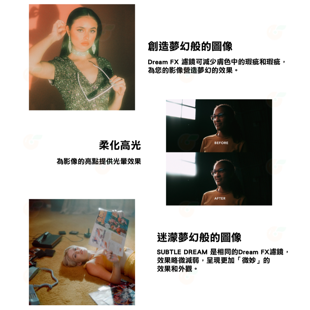 PRISM LENS FX Dream 夢幻柔光 微柔光 1/2 1/4 1/8 82mm 95mm 特效濾鏡 柔光鏡-細節圖3