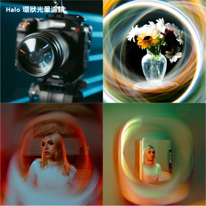 🎭 PRISM LENS FX Filter Halo 82mm 環狀 半邊環狀 半邊微環狀光暈 攝影 電影特效濾鏡-細節圖3