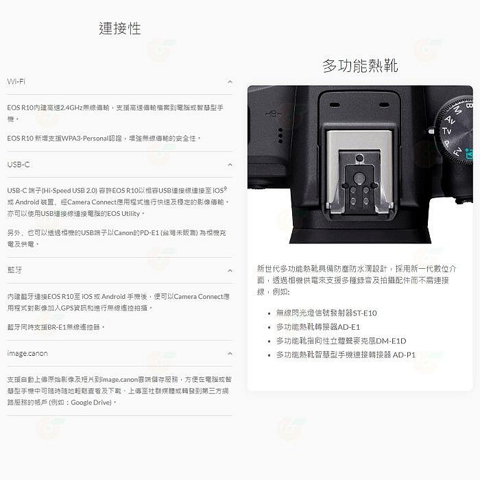 送註冊禮 Canon EOS R10 KIT 18-150mm 旅遊鏡組 輕巧微單眼相機 台灣佳能公司貨-細節圖8