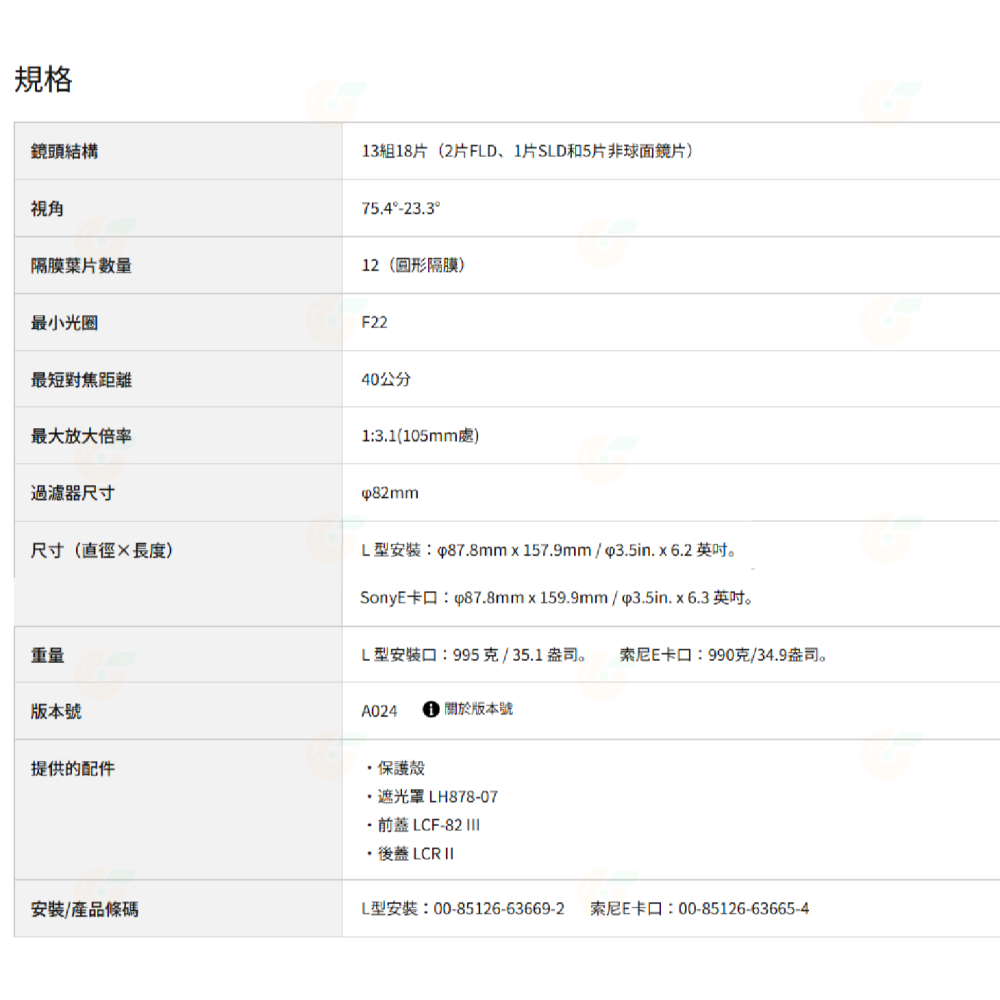 SIGMA 28-105mm F2.8 DG DN Art 變焦鏡頭 28-105 恆伸公司貨 SONY E L卡口-細節圖6