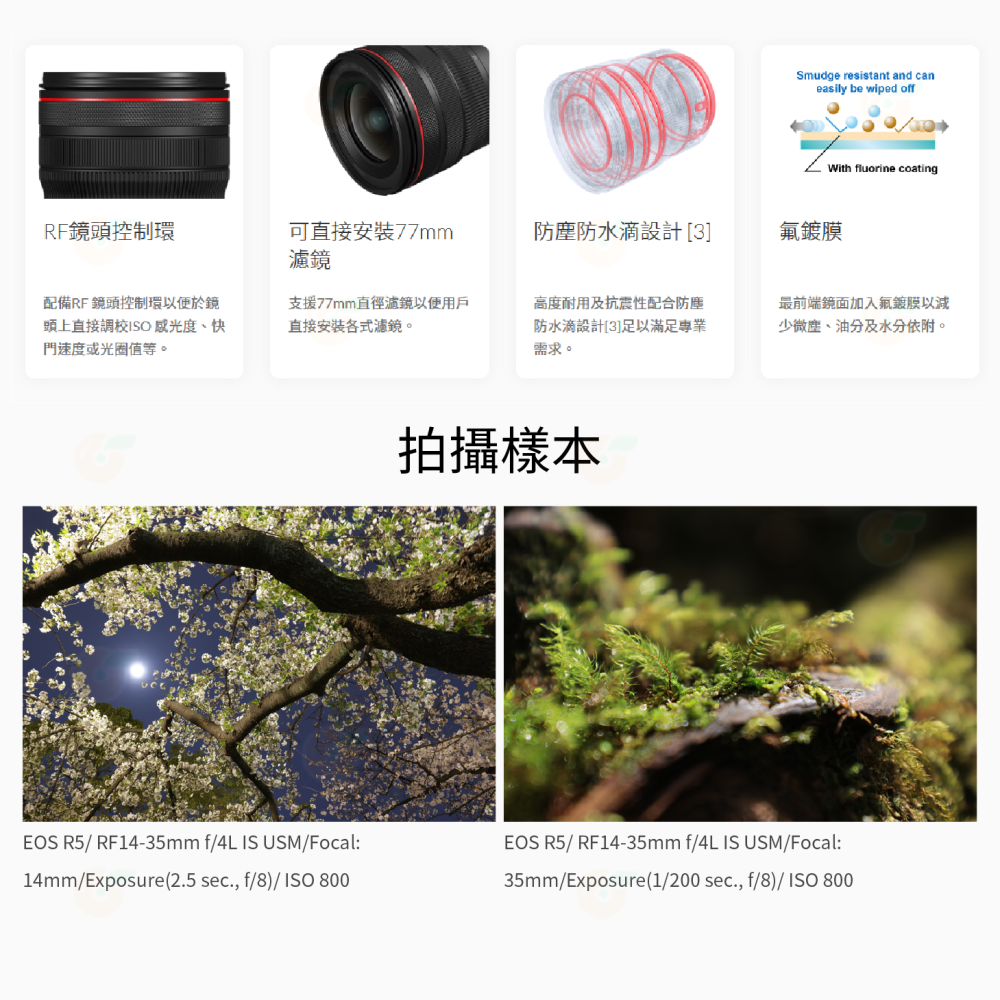 送註冊禮 Canon RF 14-35mm f4 L IS USM 超廣角鏡頭 台灣佳能公司貨 14-35-細節圖6