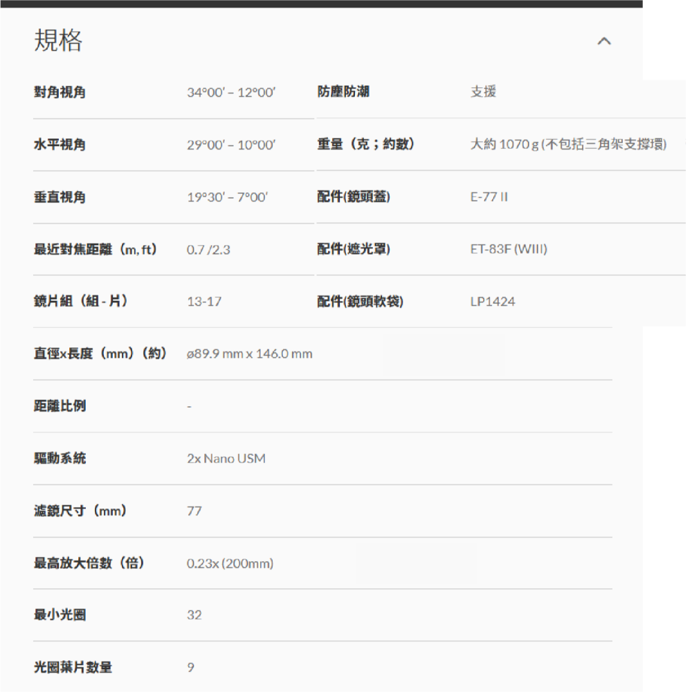 送註冊禮 Canon RF 70-200mm f2.8 L IS USM 小白 望遠鏡頭 台灣佳能公司貨 70-200-細節圖4