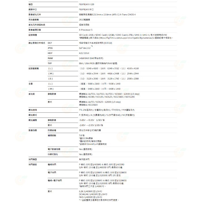 富士 FUJIFILM fuji X-S20 BODY 單機身 微單眼相機 XS20 恆昶公司貨-細節圖7