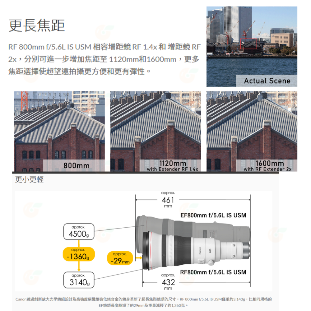 Canon RF 800mm f5.6 L IS USM 超望遠定焦鏡頭 大砲 台灣佳能公司貨-細節圖5