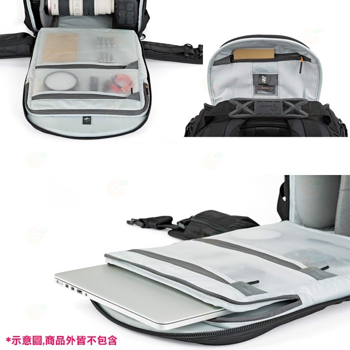 羅普 Lowepro L217R ProTactic BP 450 AW II GRL 環保材質專業旅行者雙肩後背相機包-細節圖7