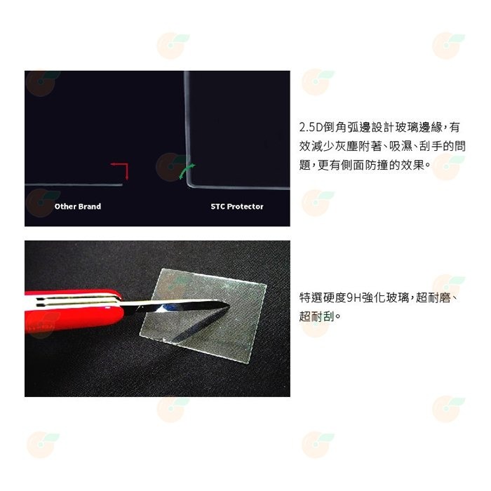 STC 9H AN 鋼化貼 螢幕玻璃保護貼 硬式玻璃貼 適用 Insta360 ONE R 2片式-細節圖4