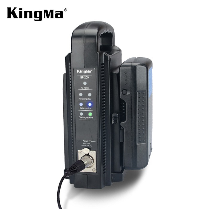 KingMa BP-2CH V掛雙充座 公司貨 BP-95WS BP-150WS BP-190WS 手持直立式 雙槽-細節圖5