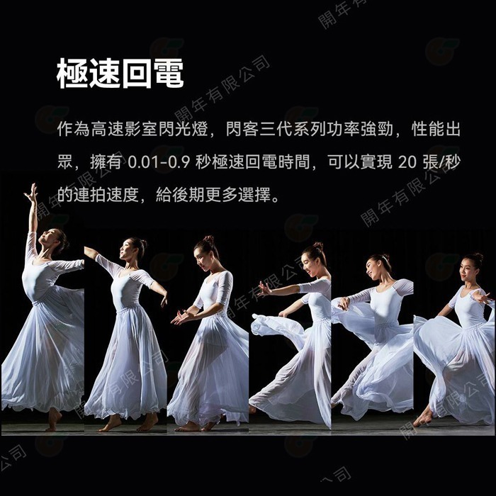 神牛 Godox QT400IIIM 專業影棚閃光燈 三代 閃客 高速回電 精準控光 棚燈 攝影燈 QT400III-細節圖4