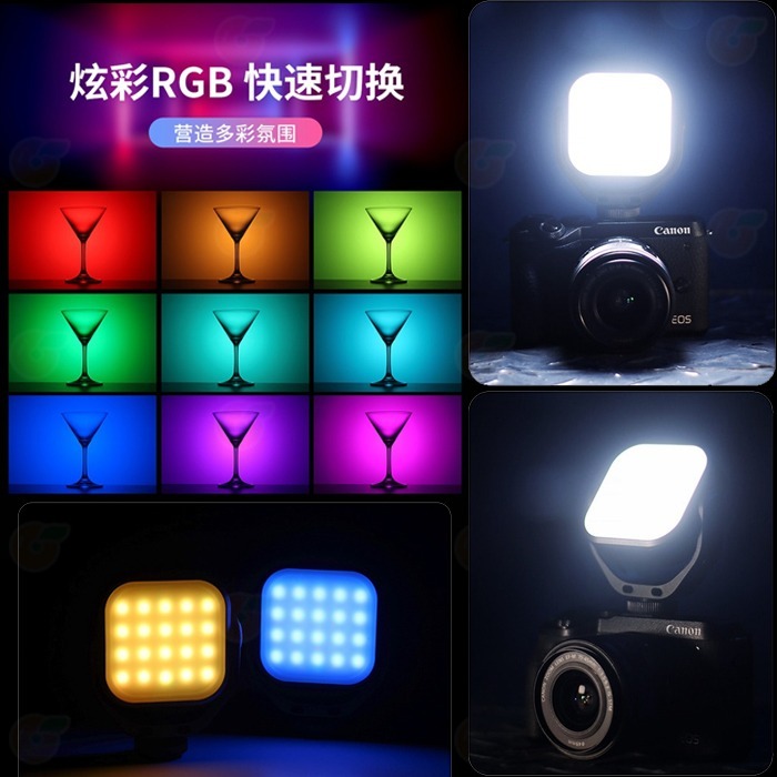 Ulanzi VIJIM VL66 VL66RGB 360度旋轉 補光燈 可調色溫 LED持續燈 適用 單眼 直播 攝影-細節圖5