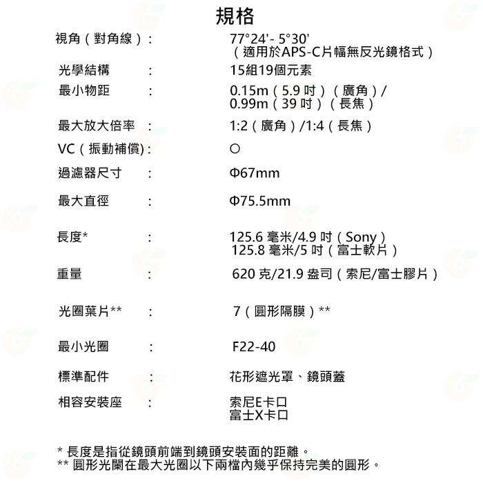 TAMRON B061 18-300mm F3.5-6.3 Di III AVC 公司貨 SONY 富士用 18-300-細節圖8