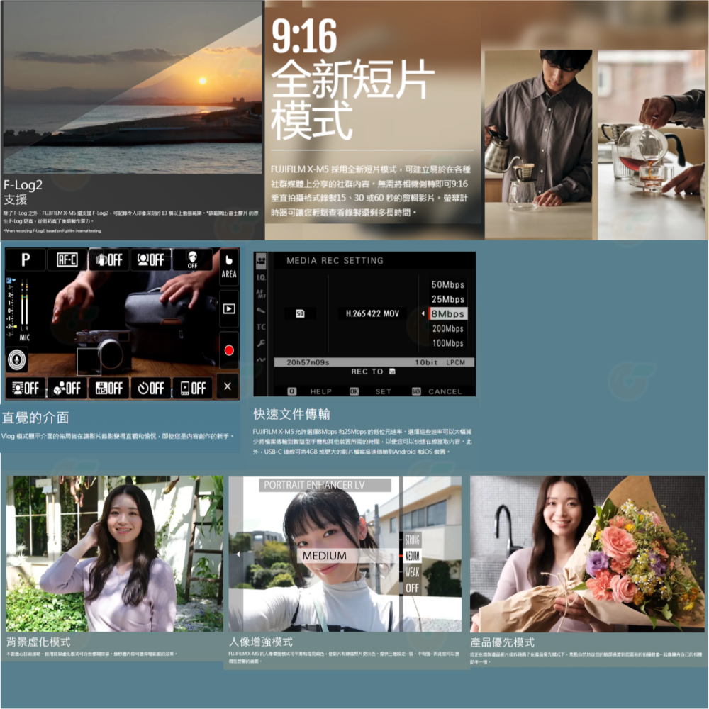 套餐組 富士 FUJIFILM X-M5 BODY 機身 15-45mm KIT 微單眼相機 XM5 恆昶公司貨-細節圖7