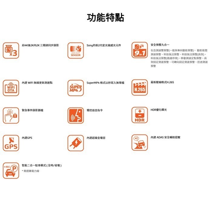 附記憶卡 Mio 960WD 960W3 960W E80D E70 三鏡頭 雙鏡 前後鏡頭 行車紀錄器 公司貨 GPS-細節圖6