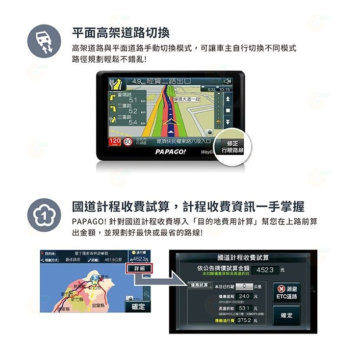 送專用車架 PAPAGO WayGO 660 5吋 智慧型導航機 公司貨 一年保固 測速提醒 衛星導航 語音路況 GPS-細節圖7