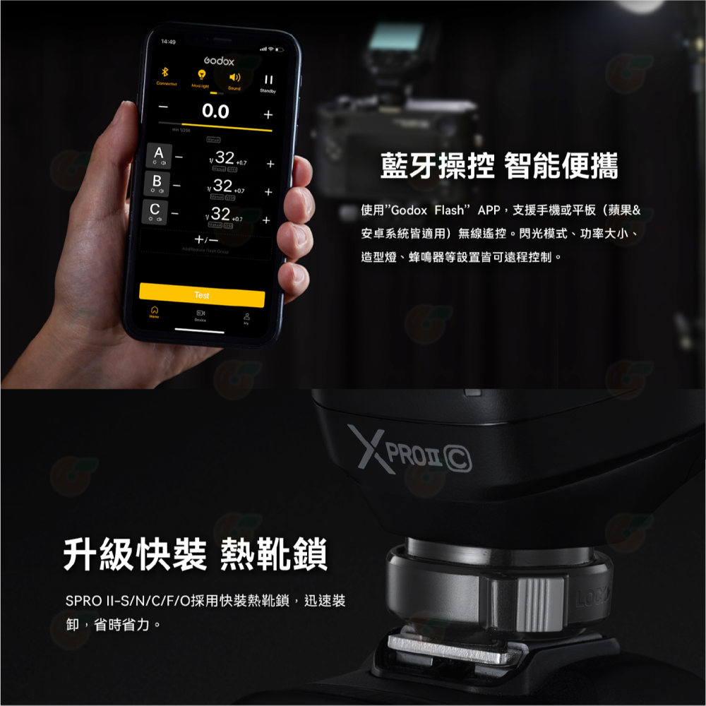 神牛 Godox Xpro II TTL 引閃器 2代 閃光燈發射器 XProIIS+ 適用 SONY FUJIFILM-細節圖3