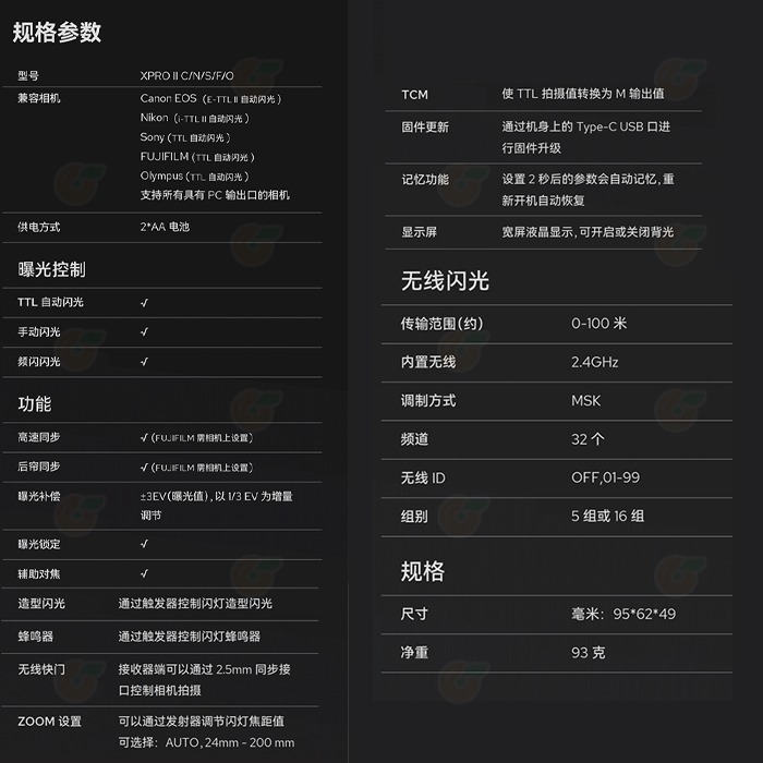 神牛 Godox Xpro II TTL 引閃器 2代 閃光燈發射器 XProIIS+ 適用 SONY FUJIFILM-細節圖6