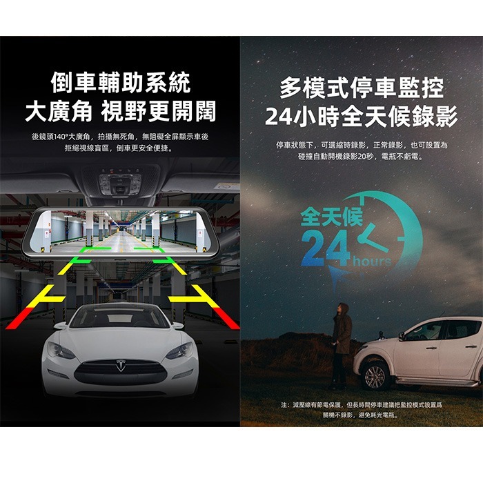 送64G記憶卡 PAPAGO Ray SP 行車紀錄器 電子後照鏡 前後雙錄 2.5K 倒車顯影 GPS定位-細節圖6