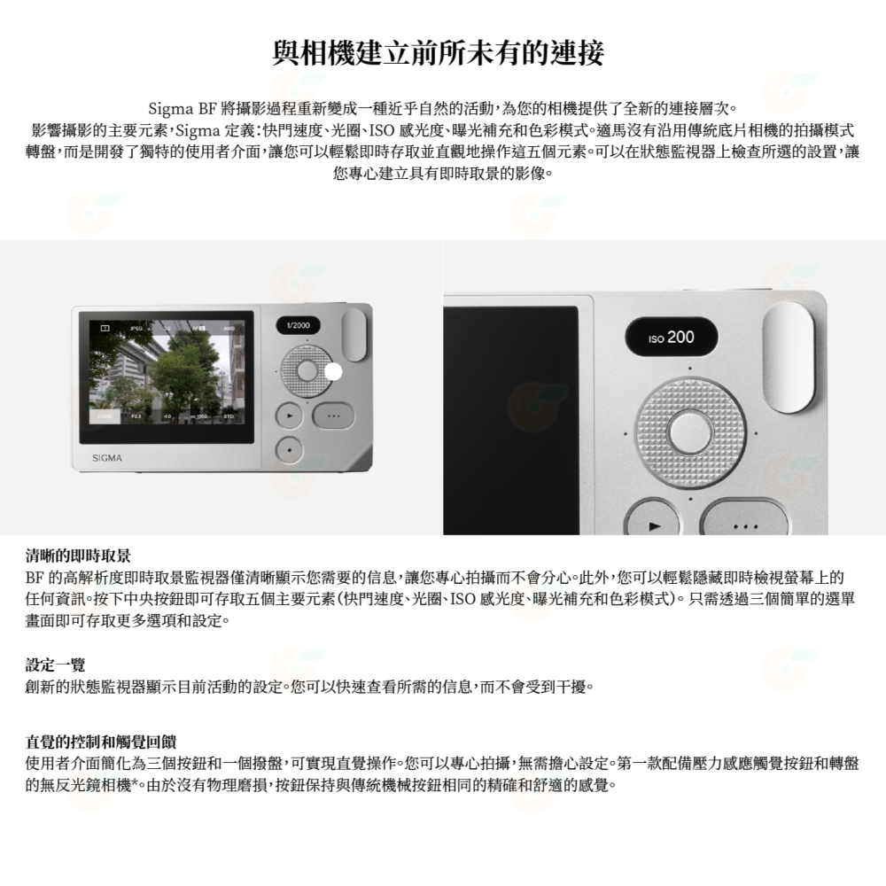 註冊送原電 SIGMA BF 機身 BODY 全片幅無反相機 恆伸公司貨 內建記憶體 多種色彩模式-細節圖4