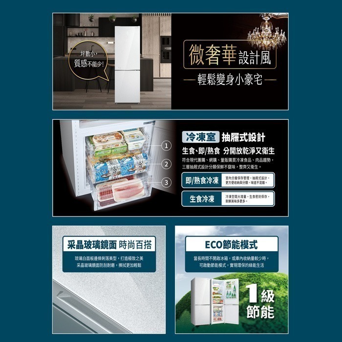 送好禮 含拆箱定位+舊機回收 台灣三洋 SANLUX SR-V350BF 變頻雙門電冰箱 325L 優雅窄身 一級節能-細節圖3