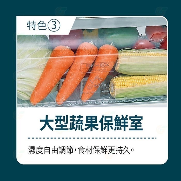 送好禮 含拆箱定位+舊機回收 台灣三洋 SANLUX SR-C250BV1A 變頻雙門 電冰箱 250L 公司貨 省電-細節圖5