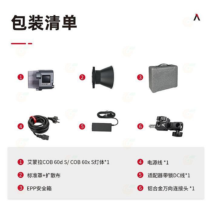 愛圖仕 Aputure Amaran COB 60D S 白光聚光燈 公司貨 LED持續燈 補光燈 棚燈 攝影 60DS-細節圖2