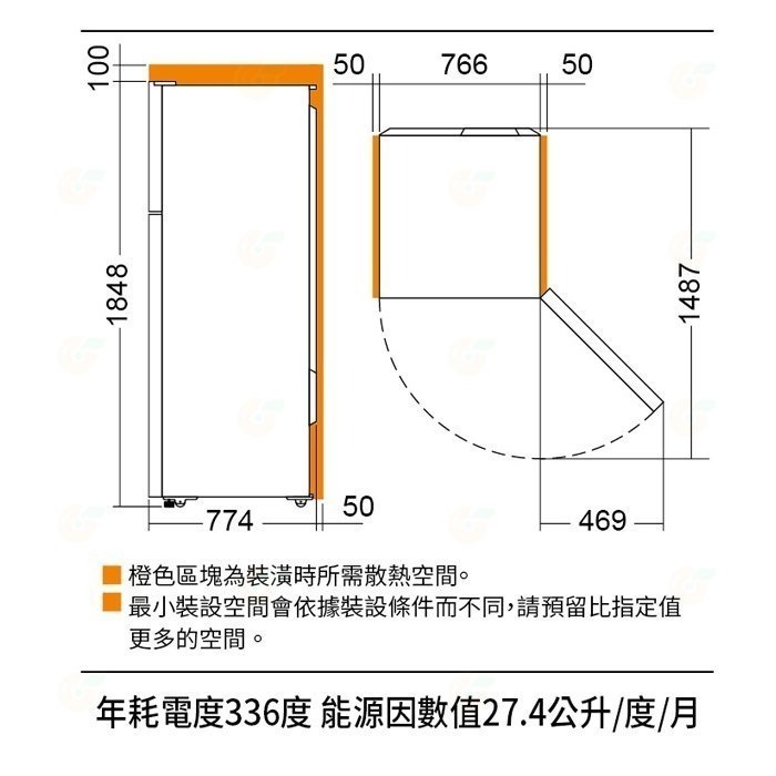 送好禮 含拆箱定位+舊機回收 台灣三洋 SANLUX SR-V610B 變頻雙門 電冰箱 606L 公司貨 省電-細節圖3
