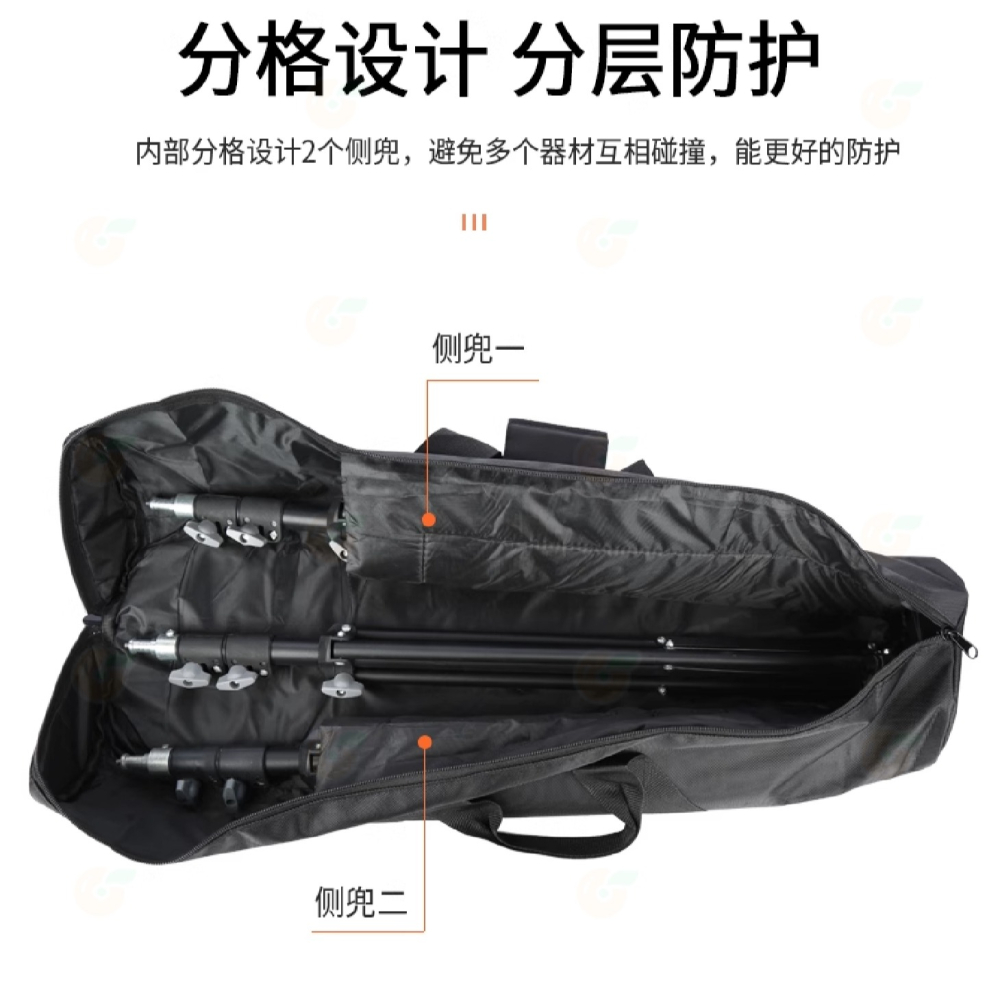 👜 附背帶 90x18CM 燈架袋 斜背 手拿 兩用 厚海綿 大容量 可收納二燈架二傘 燈架包 腳架袋 攝影 外拍-細節圖4