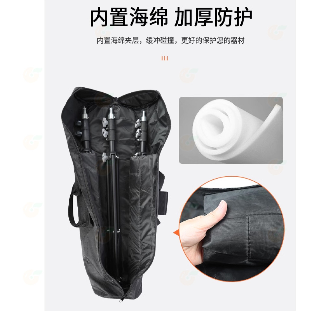 👜 附背帶 90x18CM 燈架袋 斜背 手拿 兩用 厚海綿 大容量 可收納二燈架二傘 燈架包 腳架袋 攝影 外拍-細節圖5