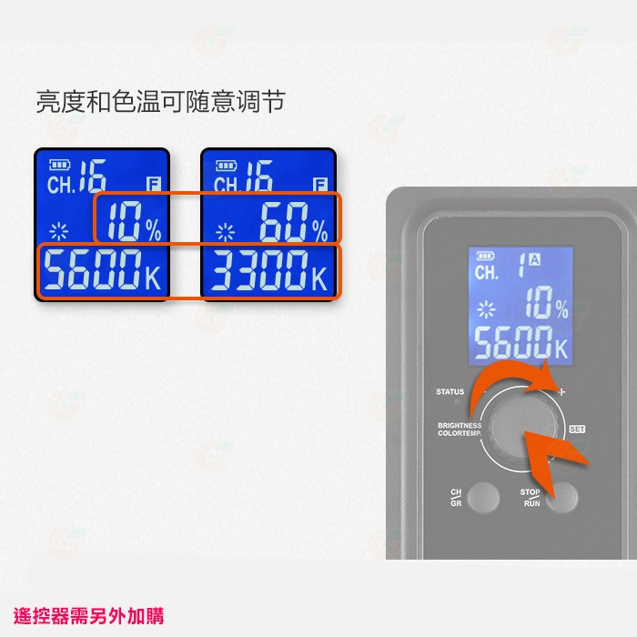 神牛 GODOX LEDP260C 大面板LED燈 公司貨 攝影燈 打燈 打光 棚燈 婚攝 補光燈 YOUTUBER-細節圖4