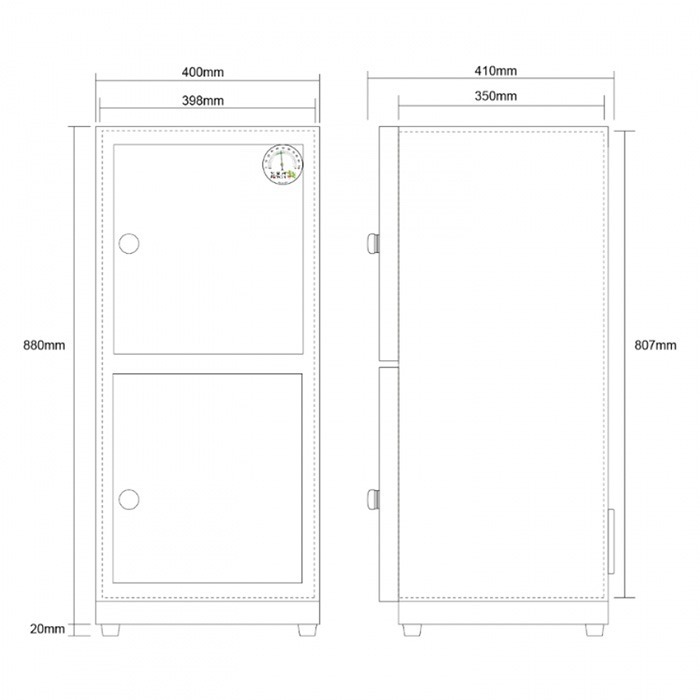 送好禮 寶藏閣 PATRON GH-120 GH-120P 指針式電子 小型 防潮箱 115公升 5年保固 相機 台灣製-細節圖11