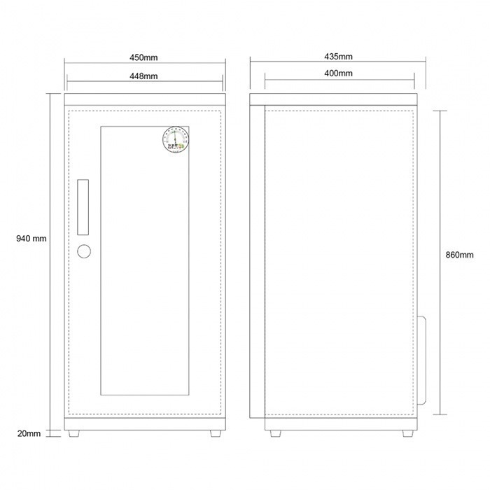 送活動禮 寶藏閣 PATRON GH-155 指針式電子 中型 防潮箱 155公升 5年保固 鋼製隔板 適用相機 台灣製-細節圖10