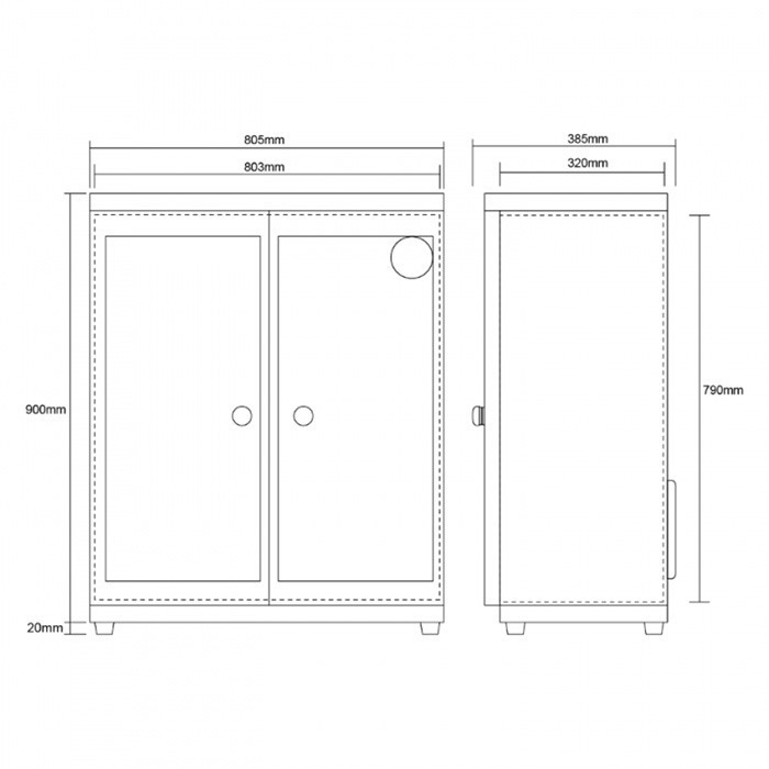 送好禮 寶藏閣 PATRON GH-205 GH-205C 指針式電子中型 防潮箱 203L 5年保固 雙開門 台灣製-細節圖10