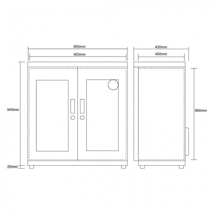 送活動禮 寶藏閣 PATRON GH-308 GH-308C GH-308M 指針式電子 中型 防潮箱 310L 5年保-細節圖10