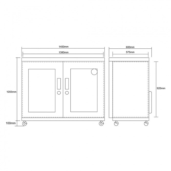 送好禮 寶藏閣 PATRON GH-780 指針式電子 大型 防潮櫃 788L 5年保固 三段濕度調整 適用相機 台灣製-細節圖10