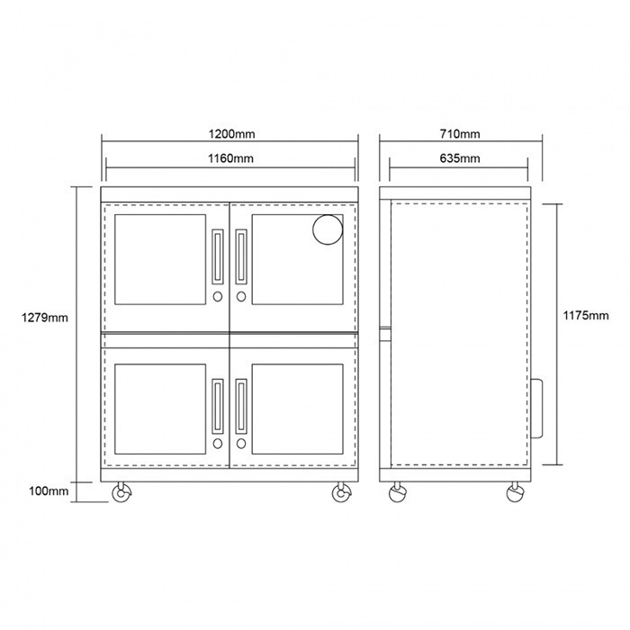送活動禮 寶藏閣 PATRON GH-980 指針式電子大型 防潮櫃 防潮箱 980L 5年保 四門 相機 收藏品 台製-細節圖10