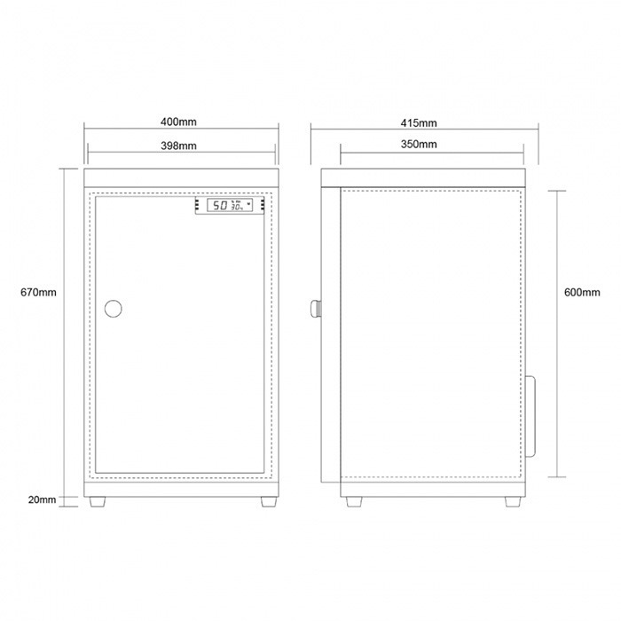 寶藏閣 PATRON LCS-86 LCS-86P 電子式 小型 防潮箱 LED照明 86L LCD 5年保固 台灣製-細節圖11