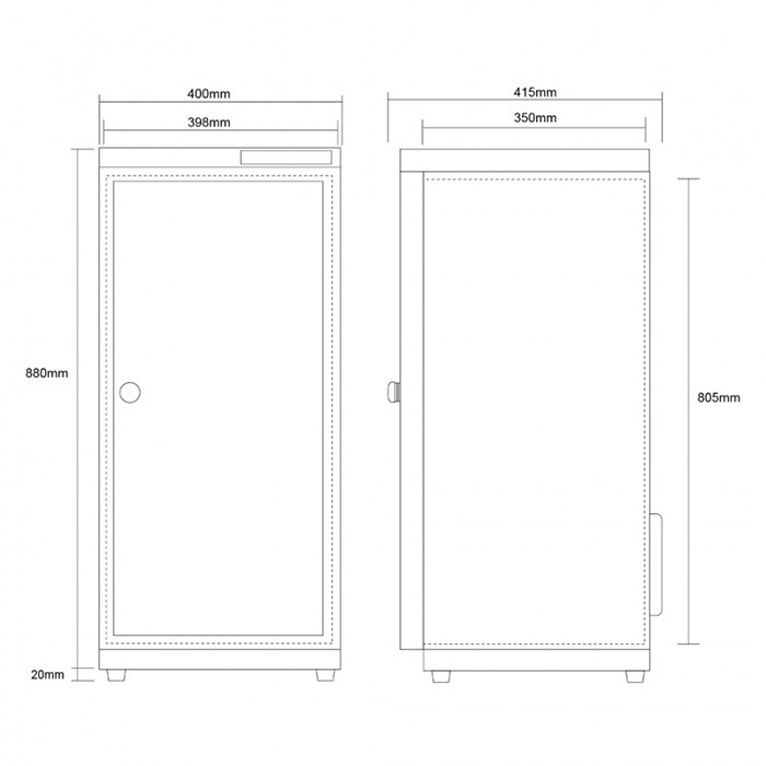 送活動禮 寶藏閣 PATRON AH-106D2 雙濕度 電子小型 防潮箱 110L 5年保 適用相機 收藏 食品 台製-細節圖10